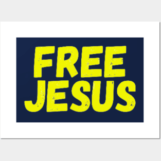 Free Jesus By Abby Anime(c) Posters and Art